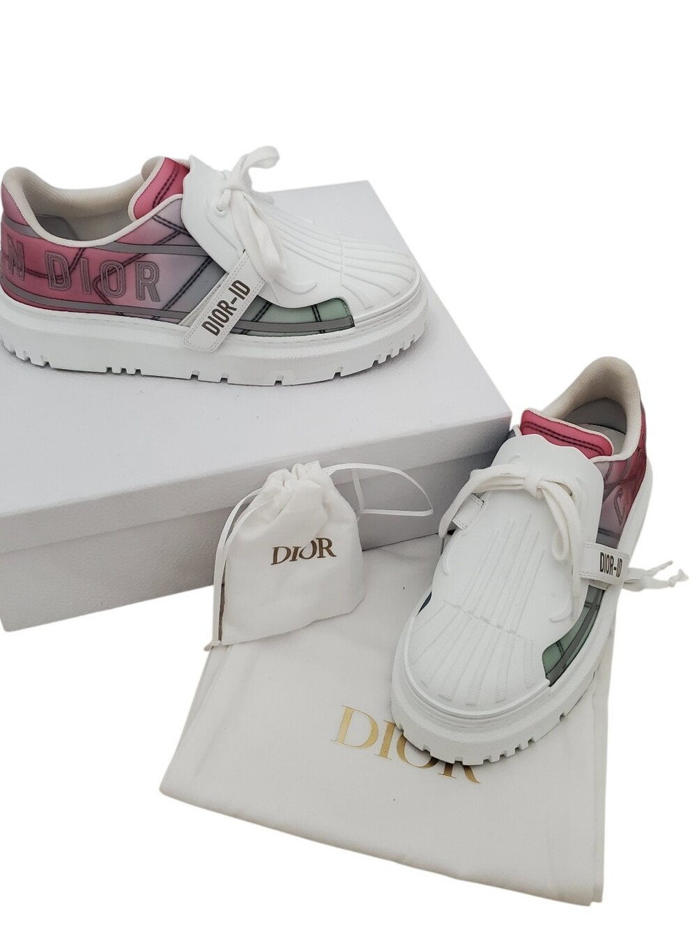 Christian Dior "Dior-ID Shaded Nylon Me" Sneakers Size 38.5